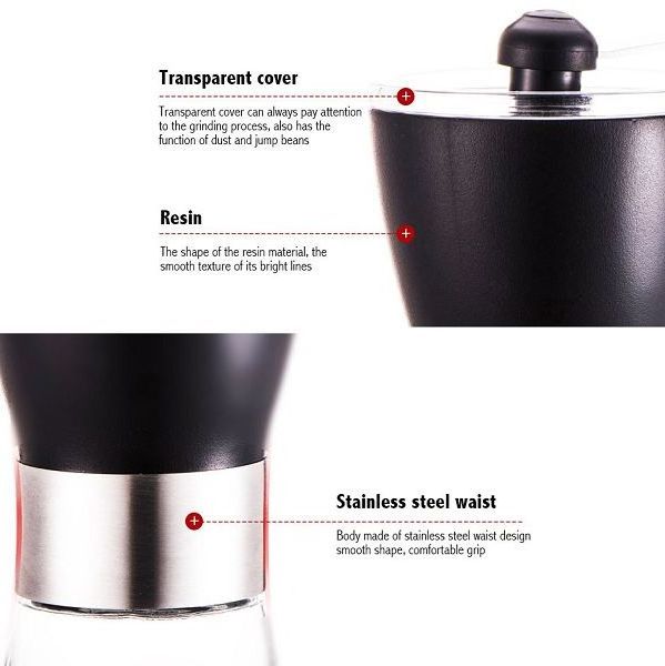 Multi-Function Quiet Portable Ceramic Movement Household Manual Mini Coffee Bean Pepper Coffee Grinder