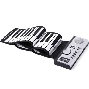 61 Mini Keyboards Portable Electronic Roll Up Piano with Built-in Speaker for Children