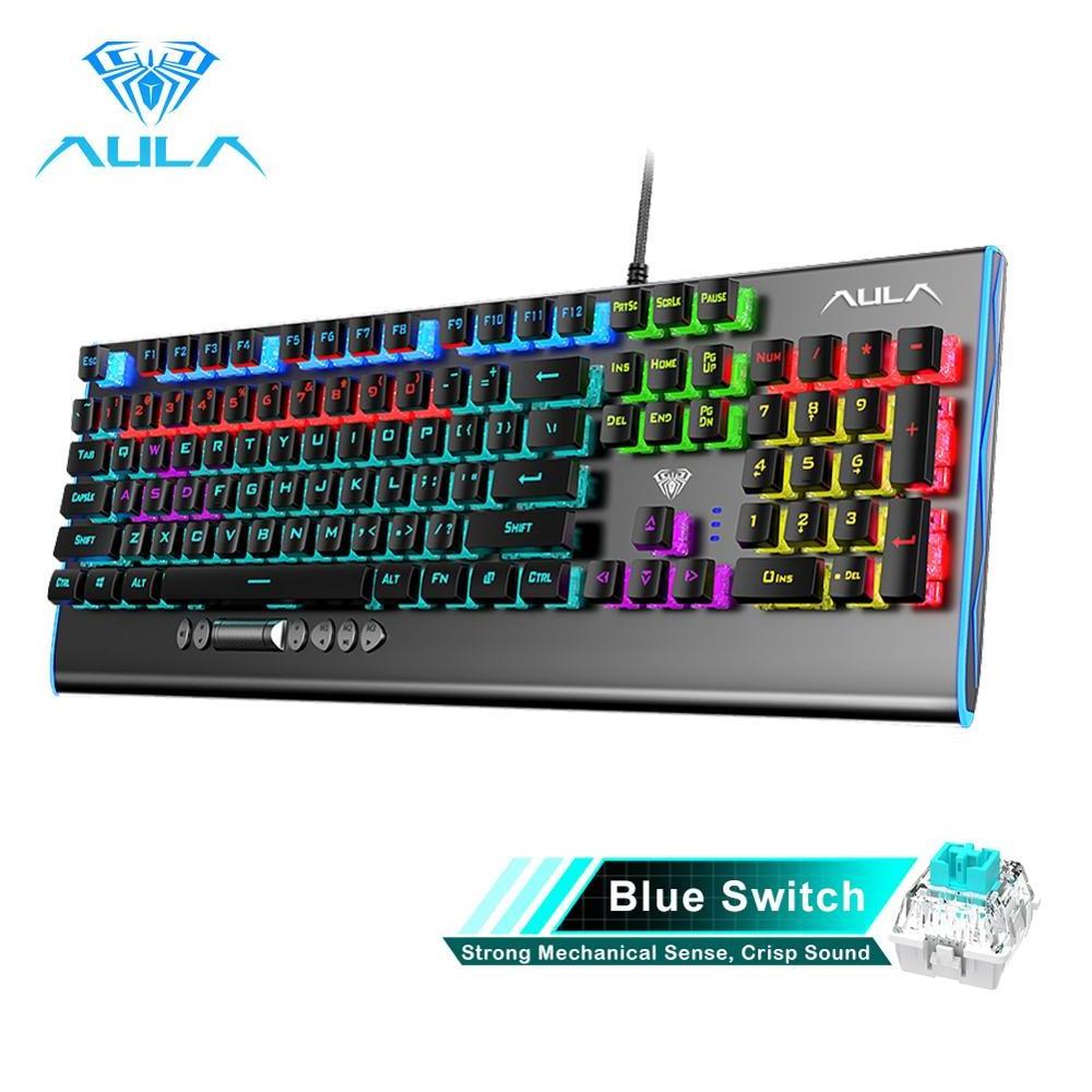 F2099 Gamer Mechanical Keyboard Blue Brown Switch Mix Backlit Wired Gaming Keyboard Anti-ghosting for Game Tablet Desktop