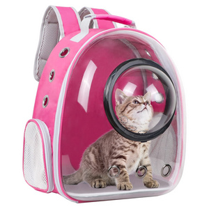 Wholesale space capsule bubble breathable travel transparent pet cat backpacks carrier