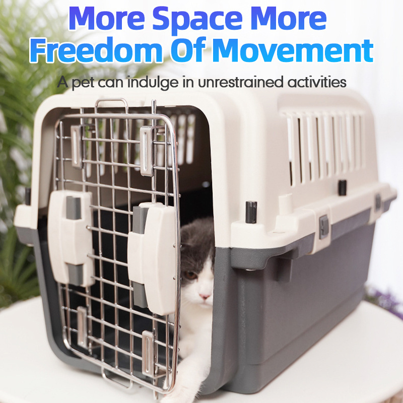 Premium luxury large portable airline approved cat pet dog hard-sided travel carrier