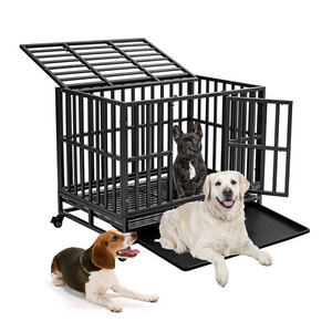 2024 New material indoor stainless steel Cage chien Jaula para perro cage dog kennel crates for large dogs