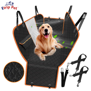 Wholesale Universal black pet dog car hammock backseat back seat cover protector for back seat