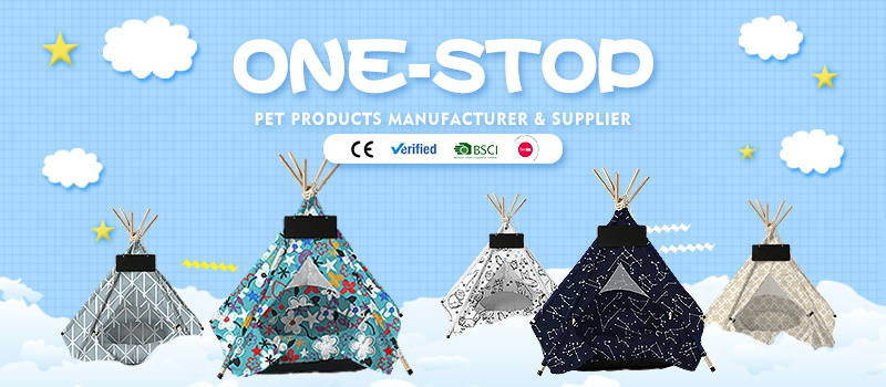 Dog & Cat outdoor camping dog accessories cat house bed pet teepee dog tent cama para perro