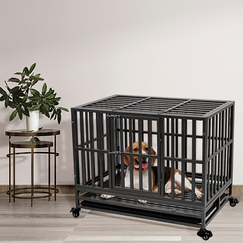 2024 New material indoor stainless steel Cage chien Jaula para perro cage dog kennel crates for large dogs