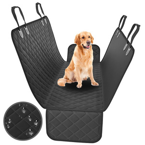 Wholesale portable 600d oxford safety travel waterproof pet dog hammock car seat cover protector for back seat