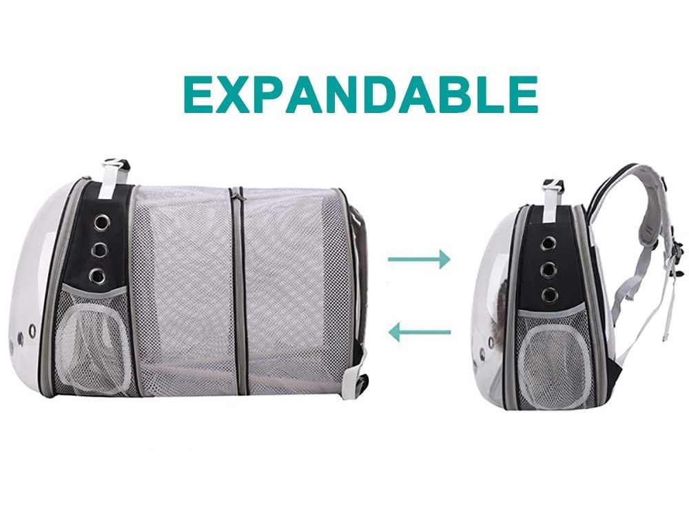 Wholesale High Quality Airline Approved Expandable Cat Backpack Carrier Bubble for Large Cats 20 lbs