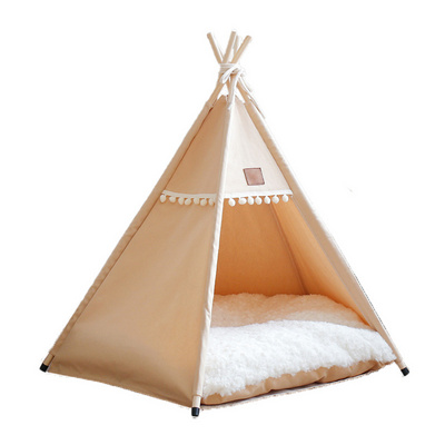 Factory direct sales outdoor camping perros dog tent pet bed portable foldable cat teepee house