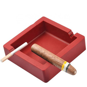 Eco-Friendly Reusable Square Ashtray Wholesale Large Silicone Portable Custom Logo Car Cigar Ashtray