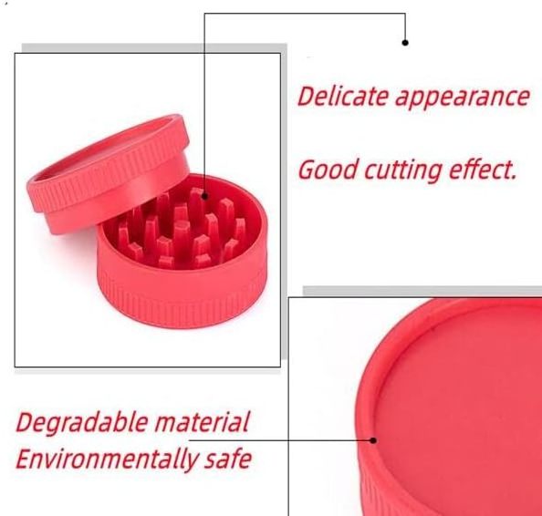 Silicone custom Colors Herb Grinders Wholesale 55mm Tobacco Spice 3 layers Herb Grinder Portable Smoking Accessories