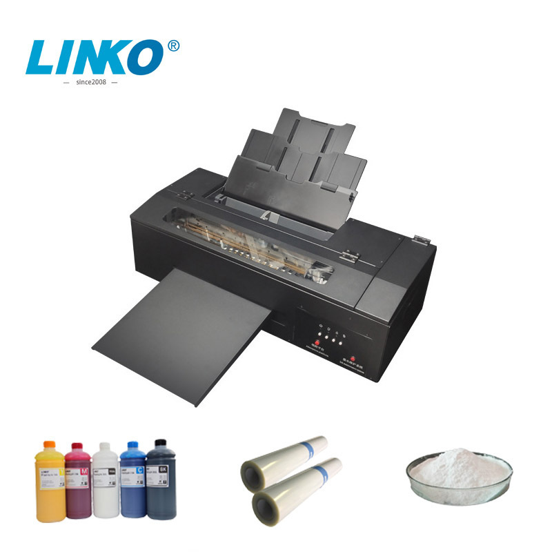 Modified  L1800 Printer 1 White 4 Colors Ink  A3 PET Film DTF Printer T-shirt Printing Machines  Offset DTF Ink Printers