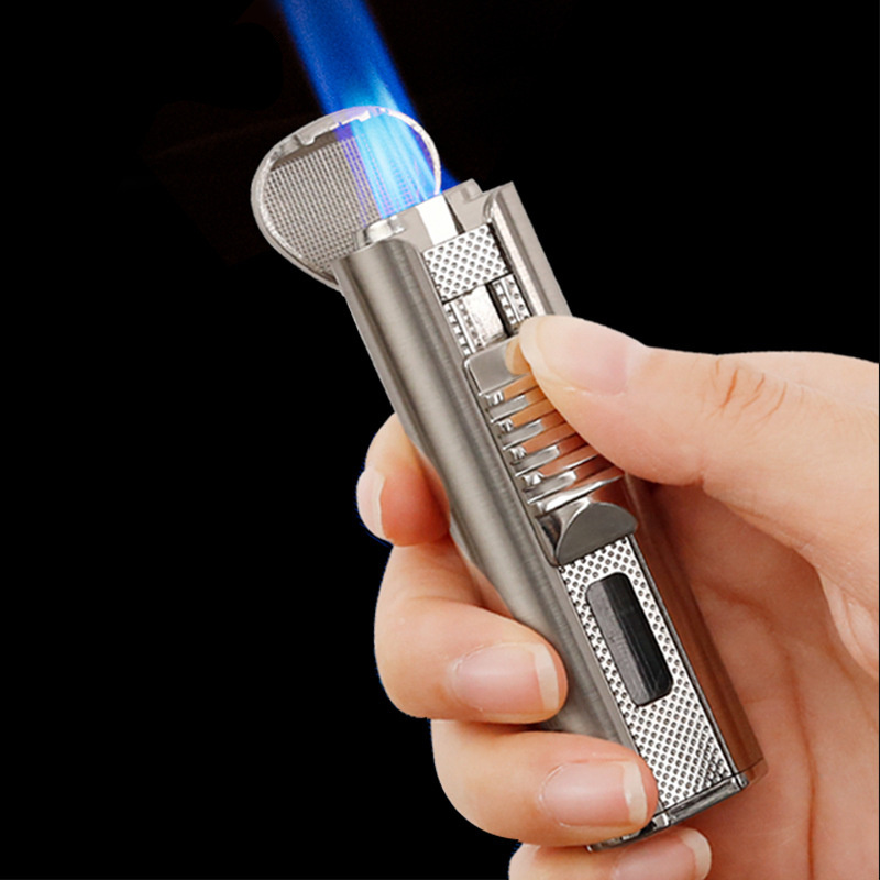 Wholesale High Quality Multifunction Personalized Cigar Lighter Torch 3 Triple Jet Flame Cigar Lighter