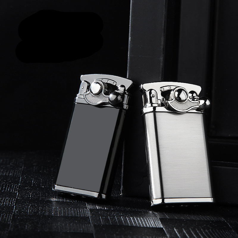 High Quality Creative Automatic Arm Direct Lighter Butane Windproof Metal Cigar Lighter