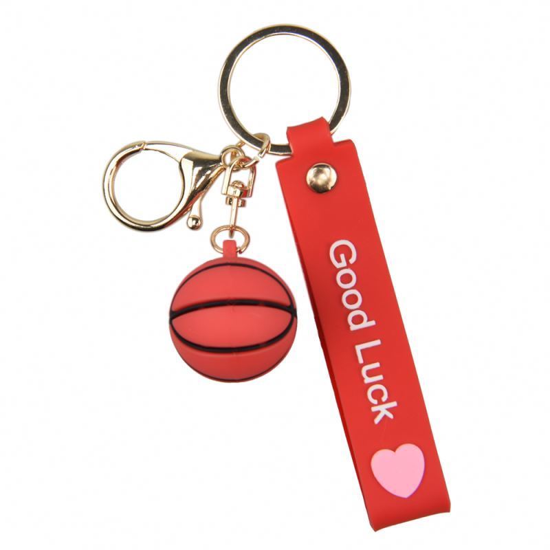 Wholesale PVC Basketball Key Ring Set with Box and Bag Mini Sneaker 3d Shoe Keychains Bulk