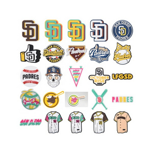 wholesale Baseball shoes Charms San Diego Padres Charms for Clog Shoes Decoration  MLB Charms Gifts for friends clog Accessories