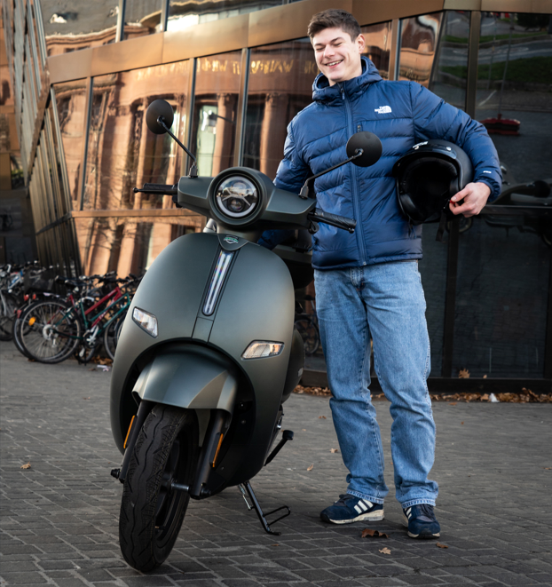 TiSTO in German popular at Europe market 72v electric motorcycle small motor scooter for adults street legal moped