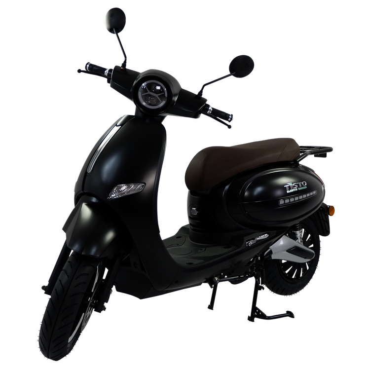 Wholesale Retro Vintage Strong Power Moto Electric Scooter For Adults With Pedal And Saddles With Dual Removable Batteries