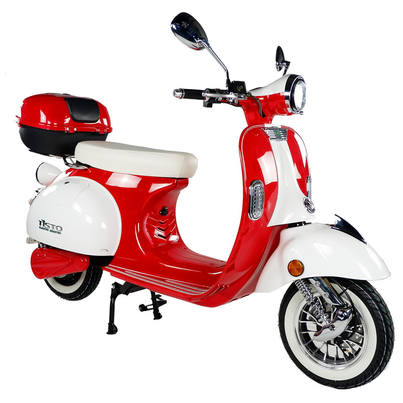 Hot Sale Eec Retro VSP 60v 26ah 2000w 3000w Powerful Electric VSP Scooter Italy Vintage Style Electric Motorcycle