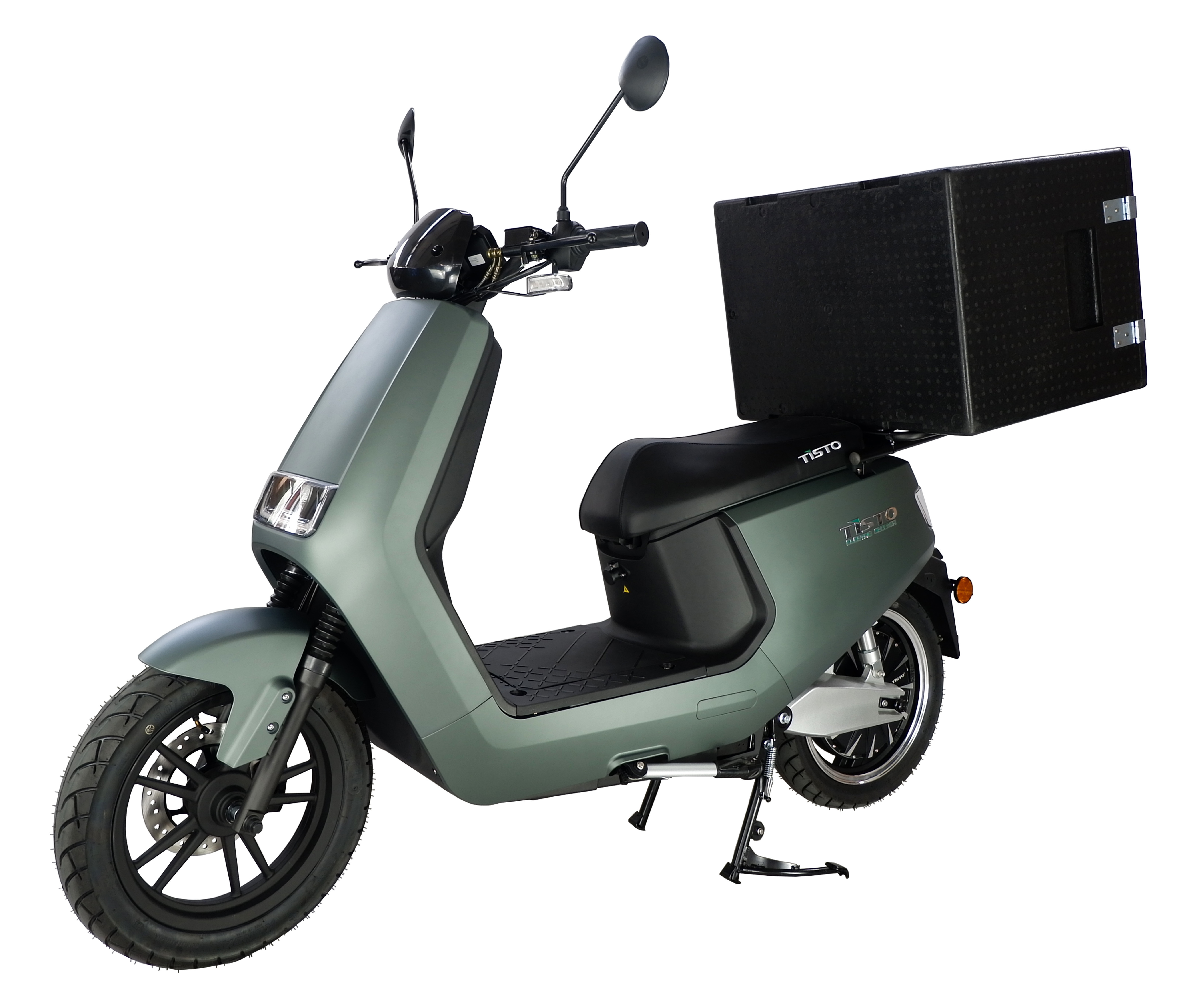 TiSTO Germany high speed road legal electric scooter motorcycle bike with sidecar for adults.