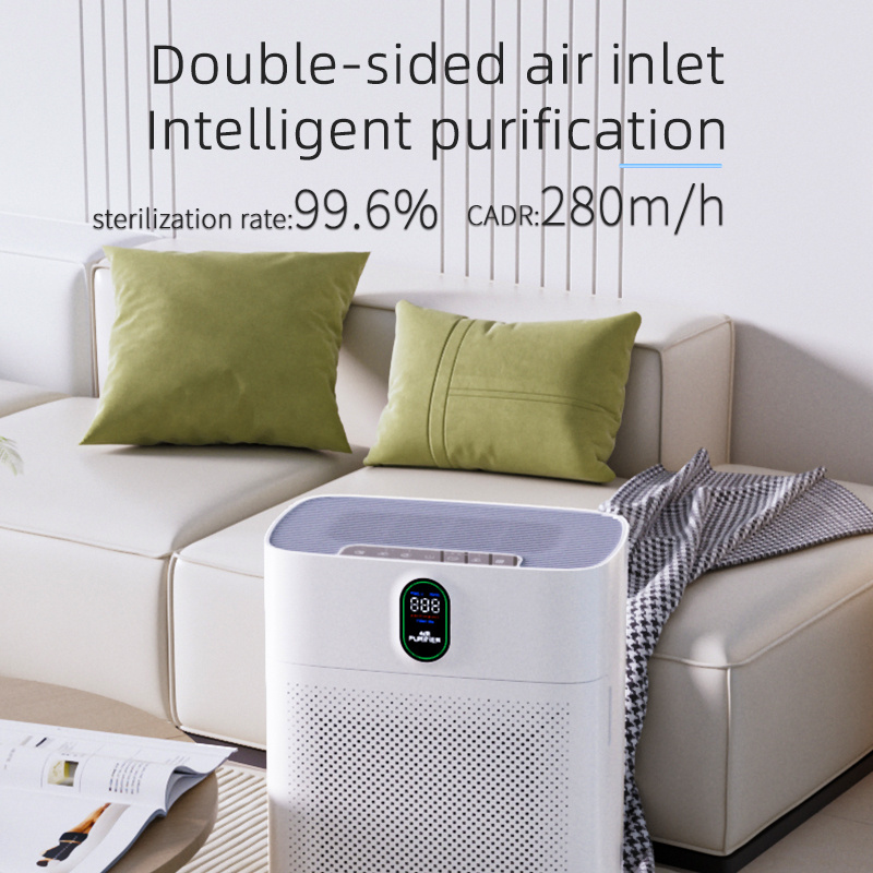 Household vertical air purifier Touch screen intelligent control formaldehyde removal PM2.5 odor removal air purifier