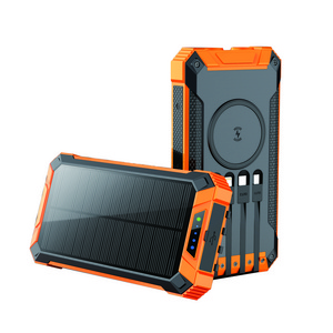 New Products 2022 Unique 20000 mah Solar Powerbank Popular Solar Charger 20000mah IP64 Waterproof Wireless Power Bank