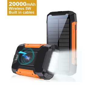 Cheap New Product 2023 Fast Charge Power bank 20000mAh Portable Solar Charger Customized Logo Technology Power Bank