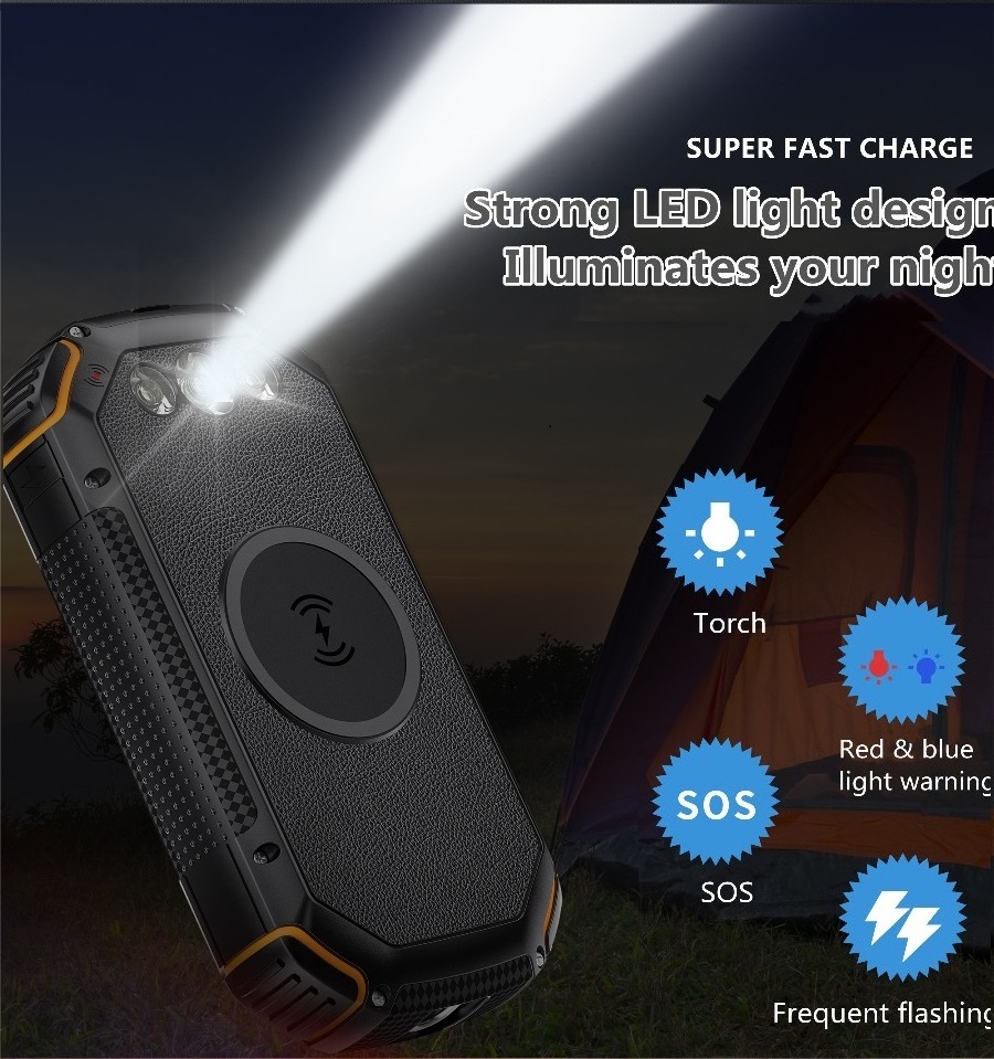 30000mah Solar PD 20W Fast Charging Power Bank Wireless USB C 18W Charger 30000 mah Waterproof Battery Powerbanks