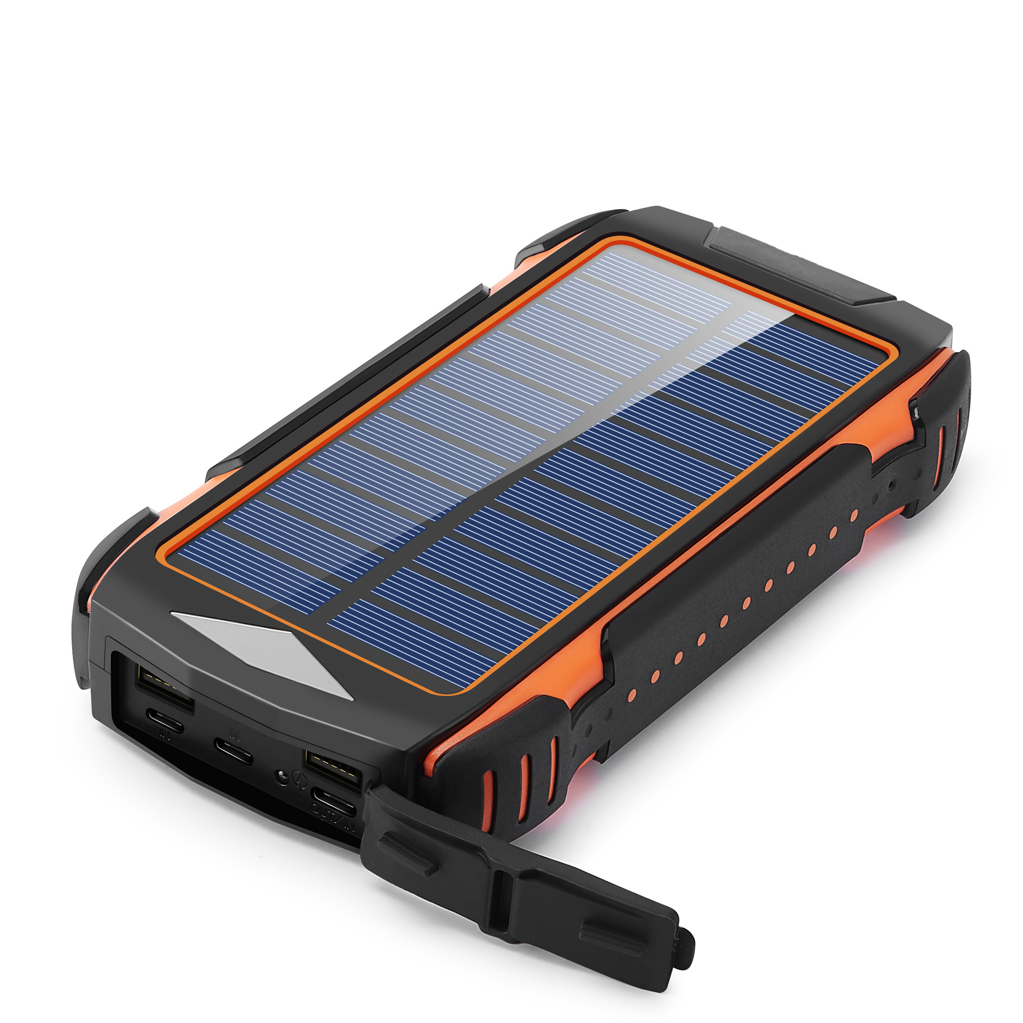 Outdoor Solar Powerbank 20000mah Dual USB 18W PD Mobile Charger 12V 20000 mah Fast Charging Power Bank For Mobile