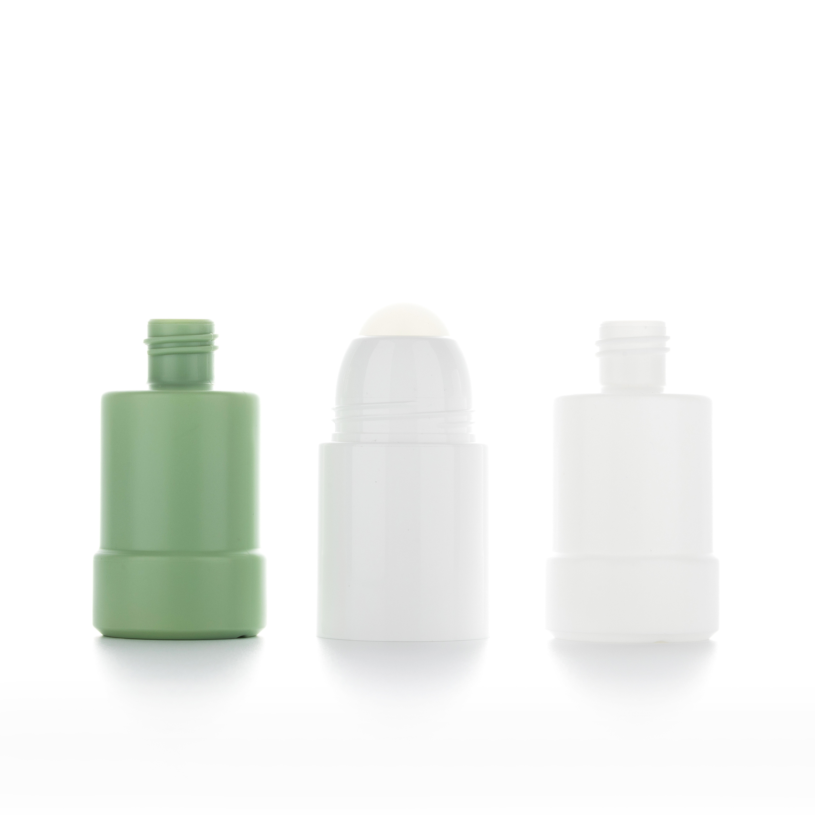 High Quality 50ml 75ml replaceable Plastic Deodorant Roll On Bottle For Body Plastic Roller Ball