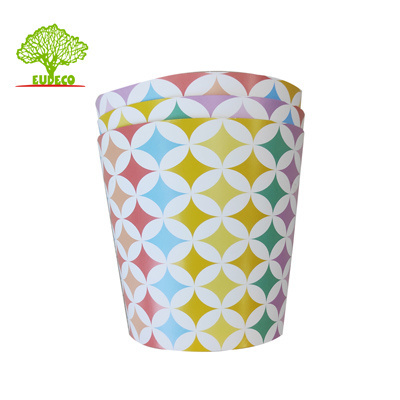 Waterproof Customized Logo Paper Cup For Plant Packing Carrier Cup Flower Pot Cover