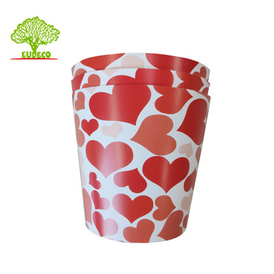 Waterproof Customized Logo Paper Cup For Plant Packing Carrier Cup Flower Pot Cover