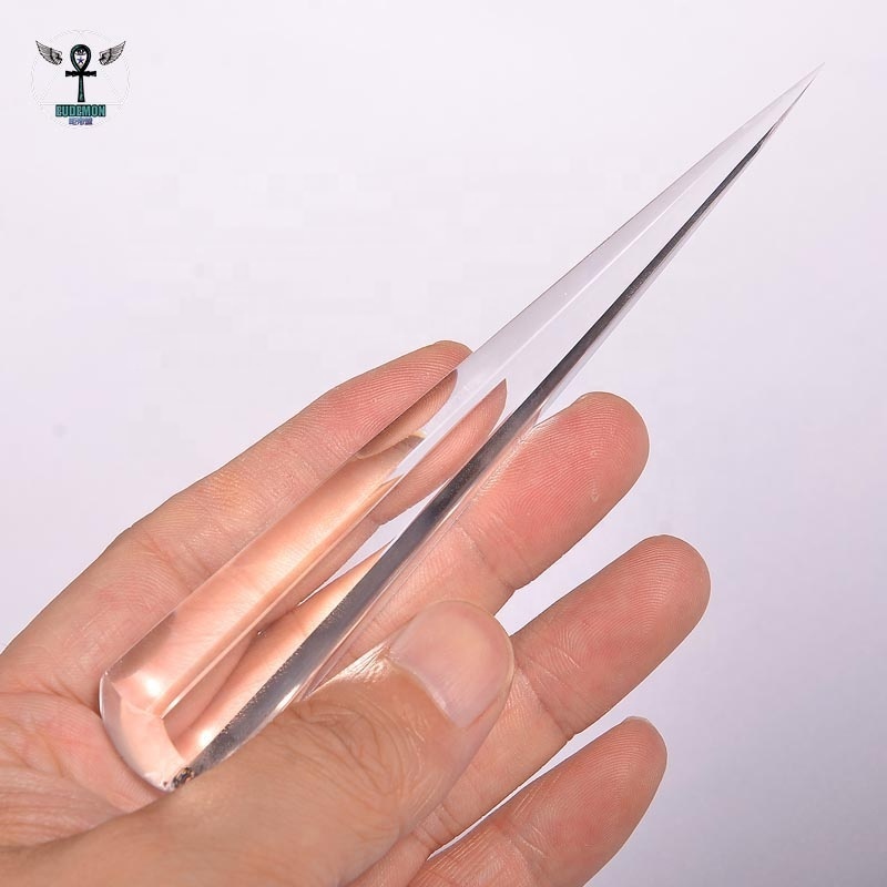 wholesales  6 side cut piezoelectric quartz crystal Vogel Reiki spiritual healing crystals