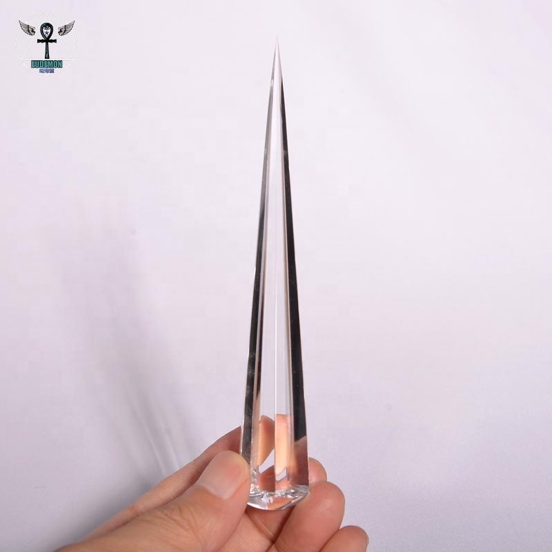 wholesales  6 side cut piezoelectric quartz crystal Vogel Reiki spiritual healing crystals