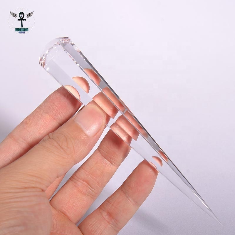 wholesales  6 side cut piezoelectric quartz crystal Vogel Reiki spiritual healing crystals