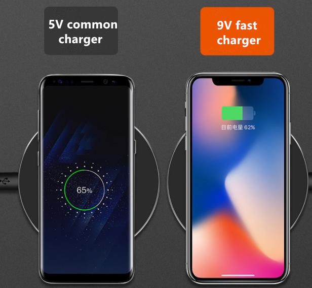 Charger Mobile Phone Universal Led Light 15W Portable Support Qi Fast Charging Wireless Charger Pad For Iphone Wireless Charger