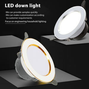 Commercial 7w Tri-Color Anti-Glare Home Ceiling Led Recessed Downlight Round SMD Spotlight Led Downlights