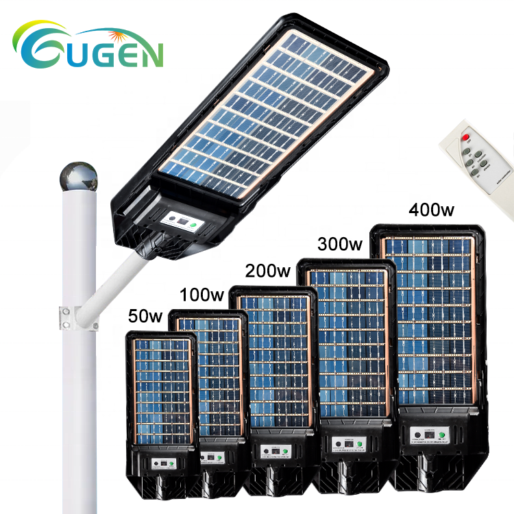 Hot Sale High Power 50w 100w 200w 300w 400w Motion Sensor Outdoor Waterproof Ip69 All In One Led Solar Street Lights