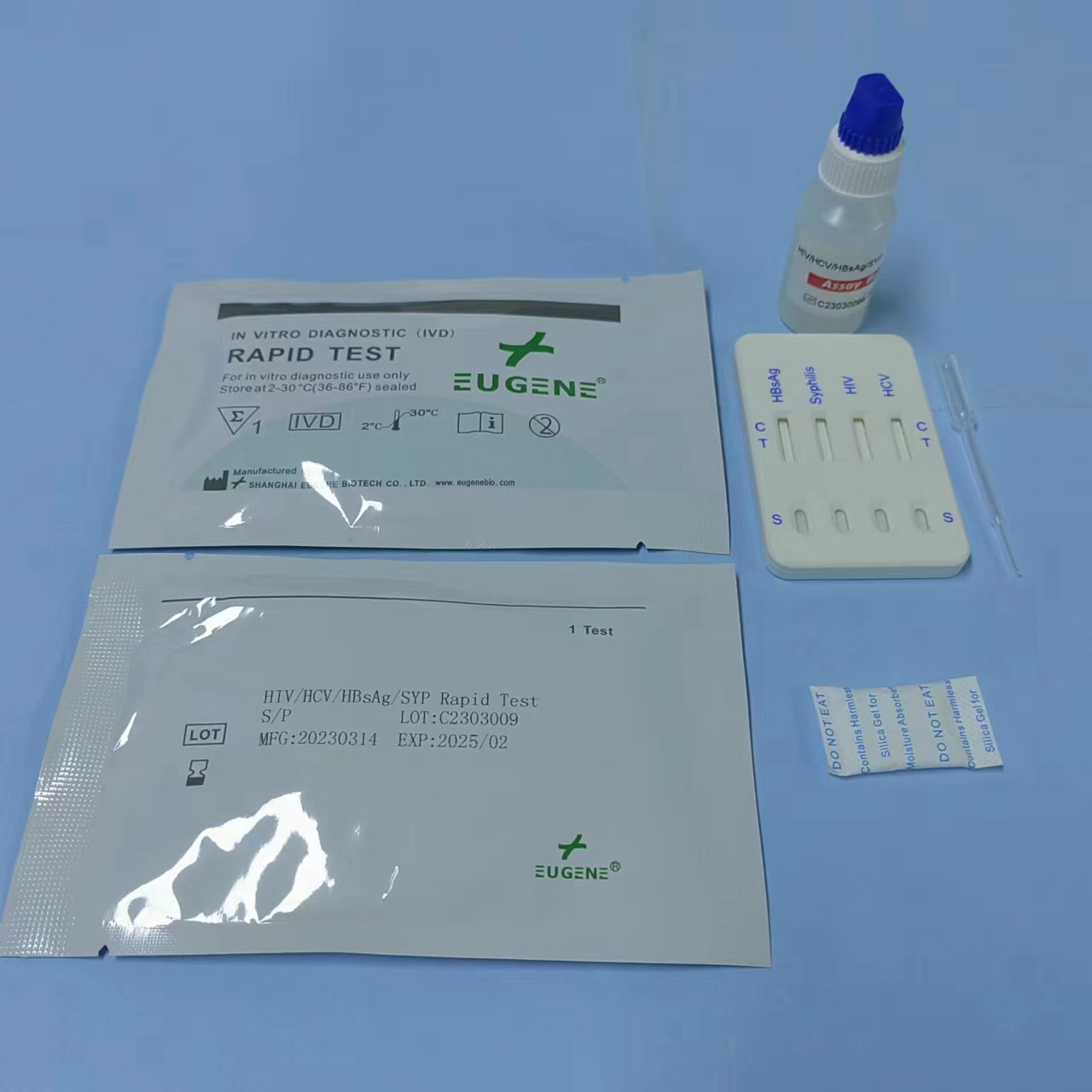 Fast delivery on stock! HIV/HCV/HBsAg/SYP combo rapid test kit