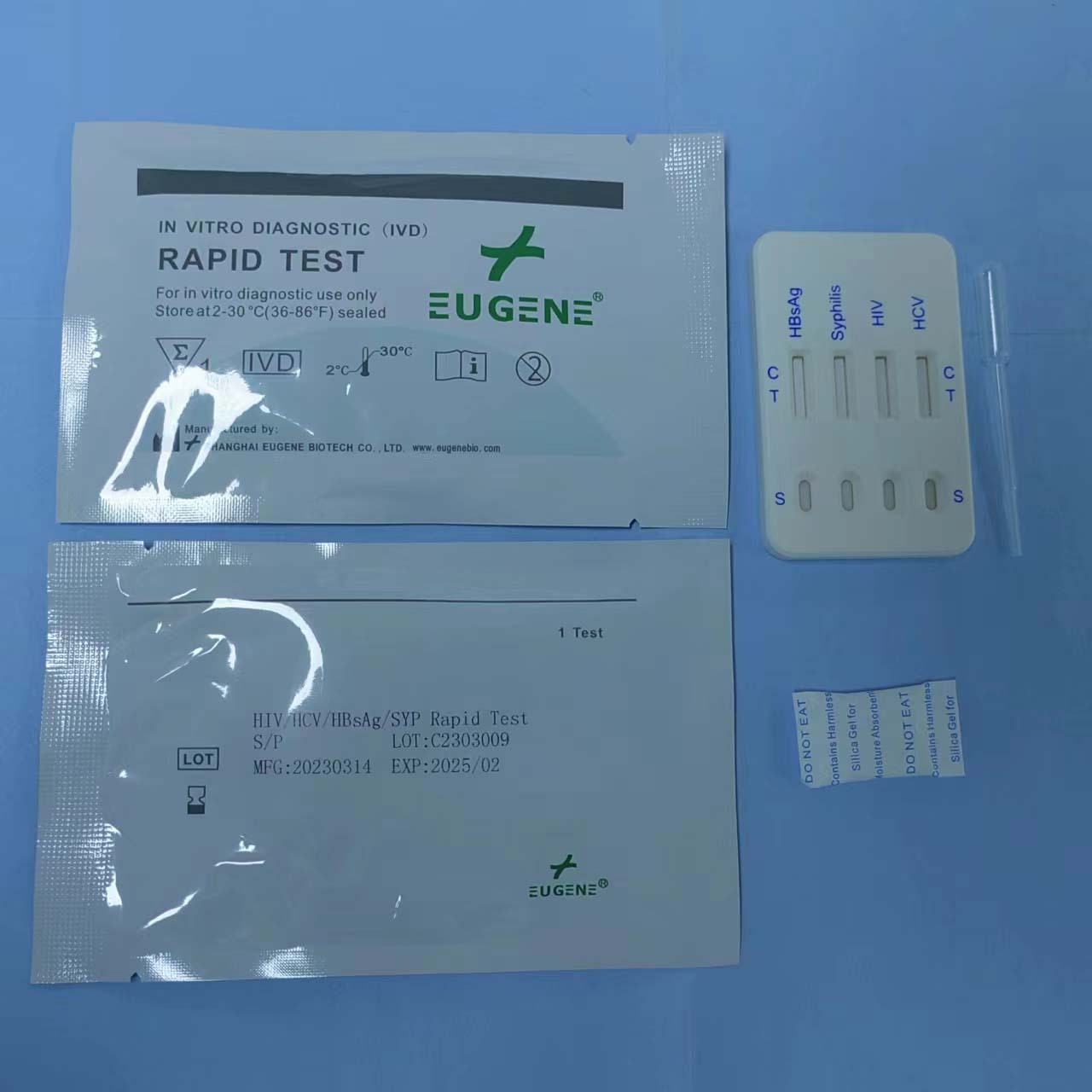 Fast delivery on stock! HIV/HCV/HBsAg/SYP combo rapid test kit