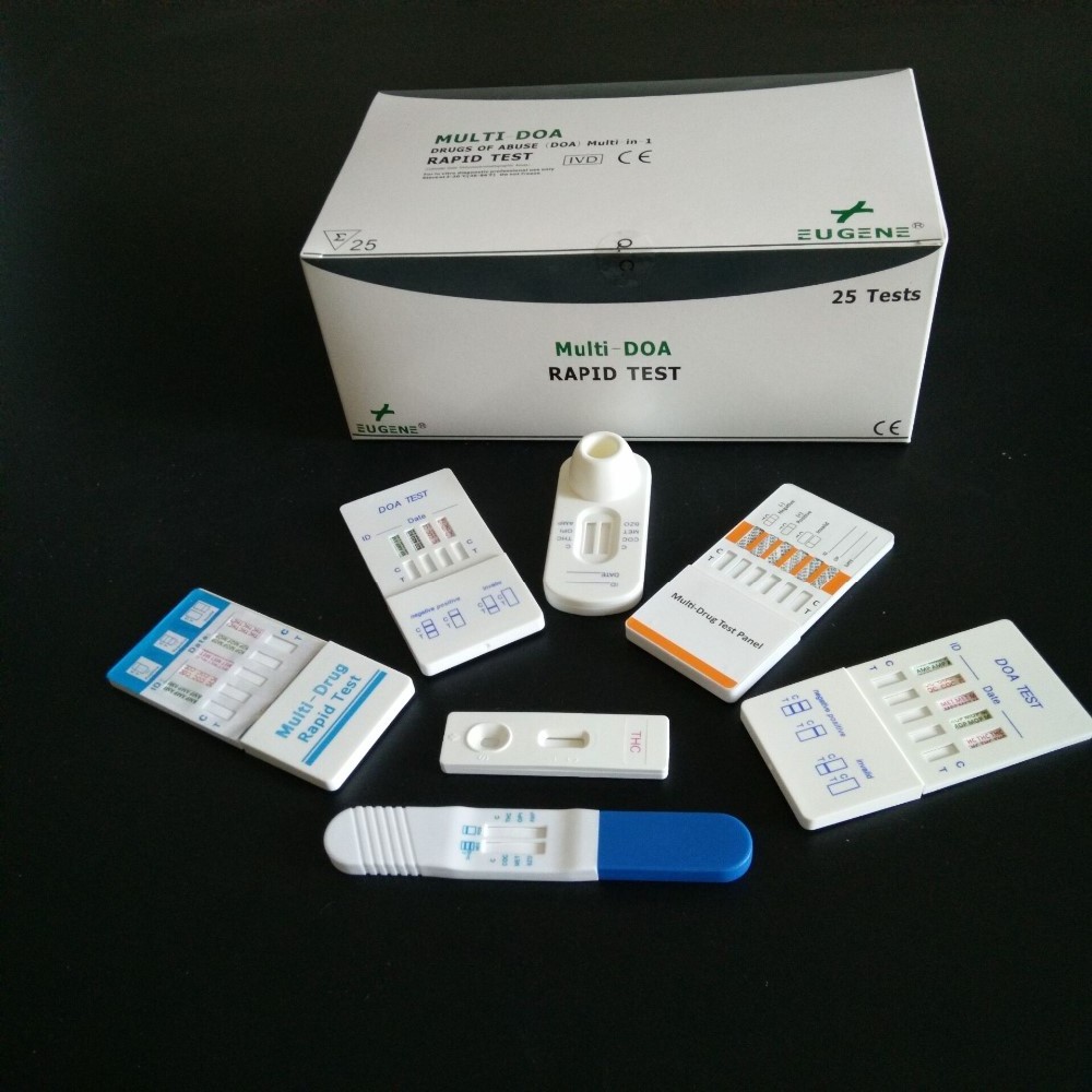 DOA 6-in-1 (AMP/BZO/COC/OPI/THC/TML) One Step Rapid Diagnostic Test 11 Years Professional Manufacturer with CE