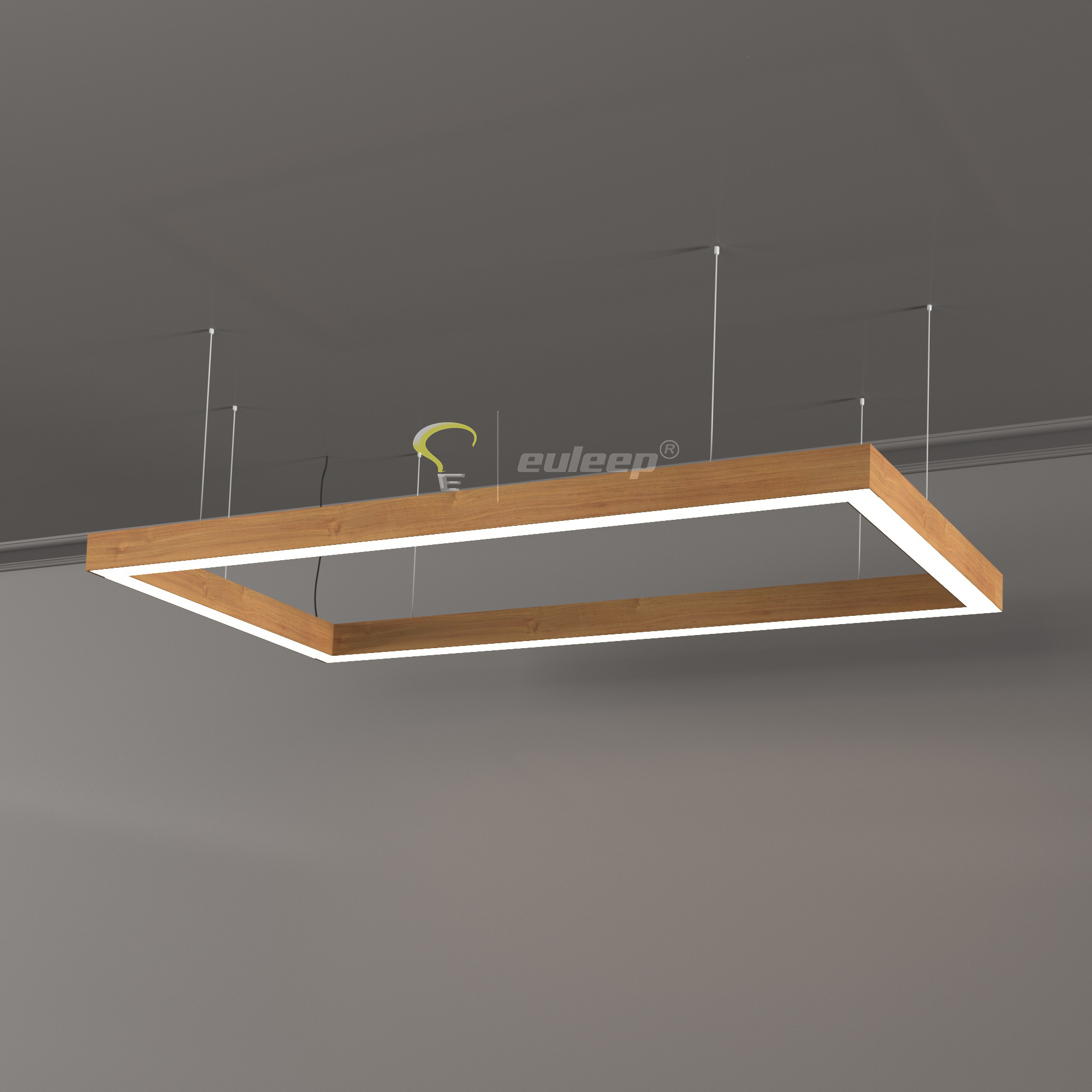 new modern shape linear light led rectangular pendant light customized RGB  fixture for  rectangle ceiling light