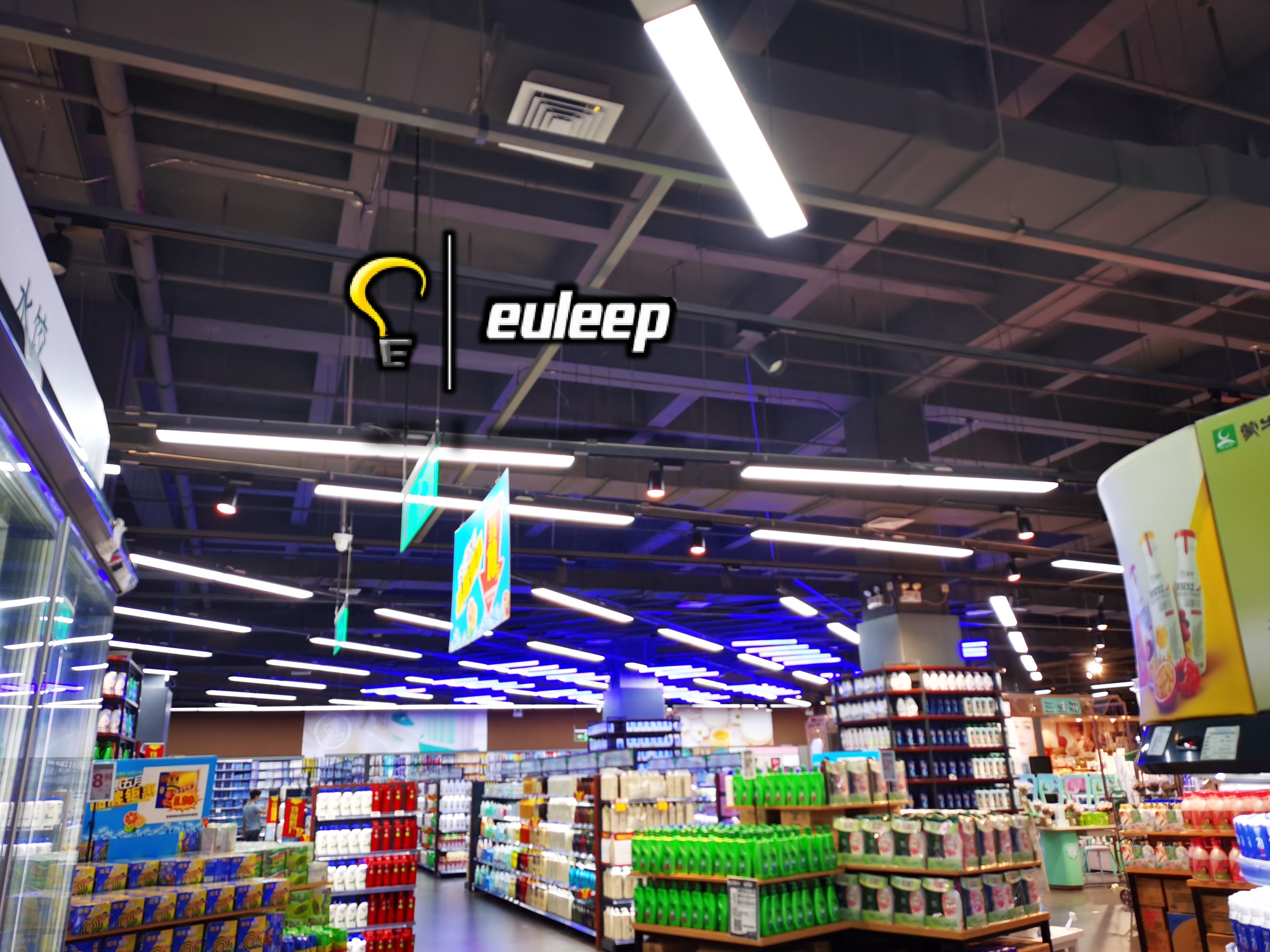 wide pendant ceiling led linear light fixture 4ft 5ft 6ft 8ft with emergency battery for supermarket linear light