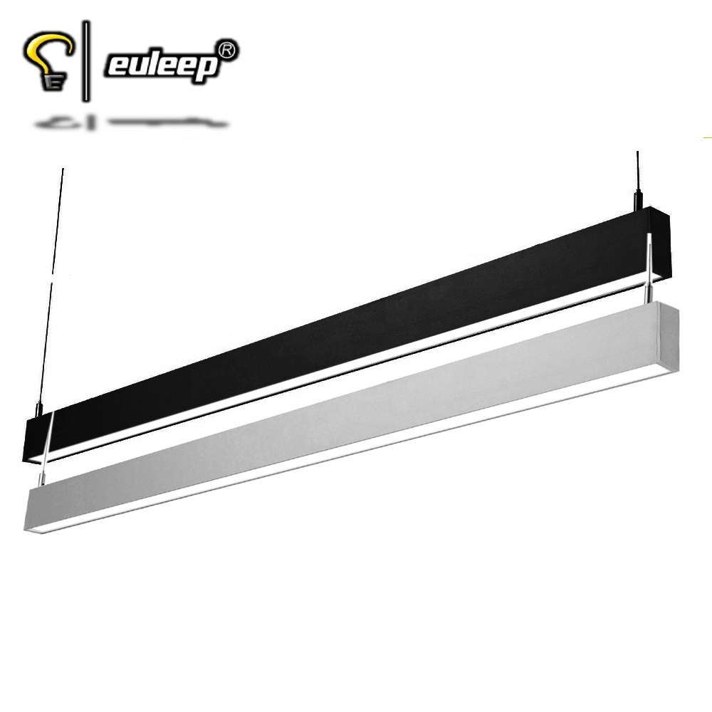 china factory suspended linear light long continuous connected led pendant  light fixture of office ceiling led light