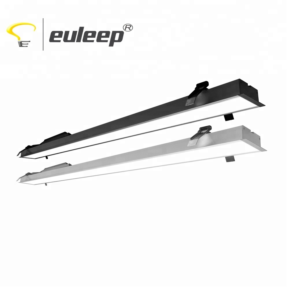 downlight recessed led linear light trimless embedded linear ceiling light recessed mounted led linear lighting fixture 4 5 8ft