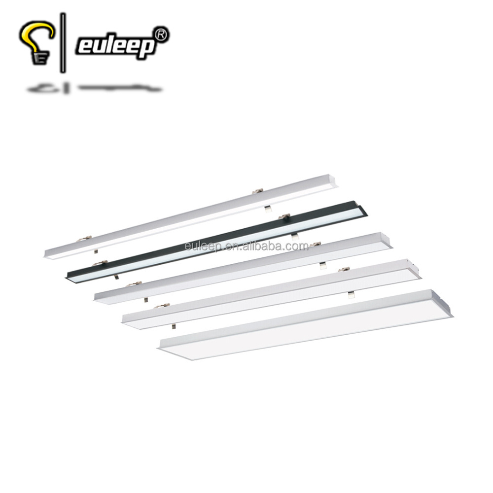 downlight recessed led linear light trimless embedded linear ceiling light recessed mounted led linear lighting fixture 4 5 8ft