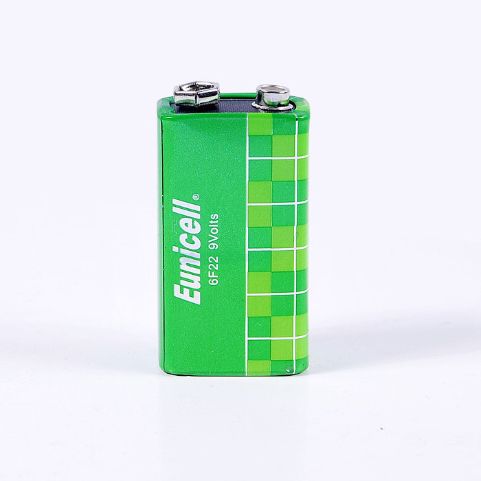 Mercury and cadmium free extra heavy duty high power plus 9v 6f22 006p battery