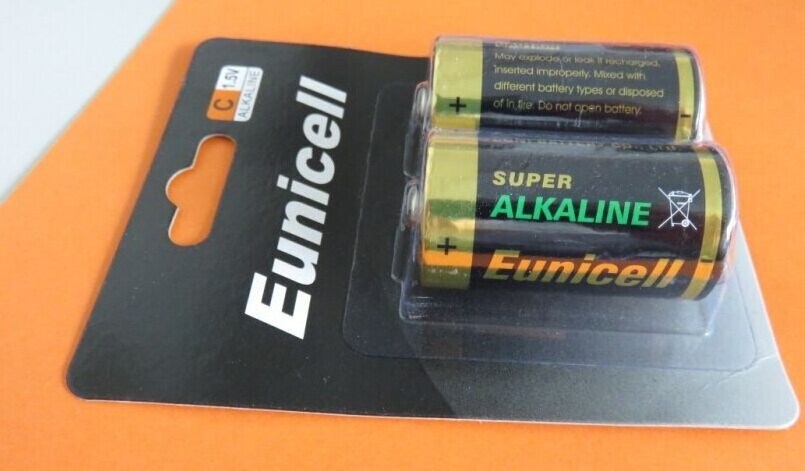 Eunicell 1.5v AA AAA C D 9V LR03 LR6 LR14 LR20 Alkaline battery