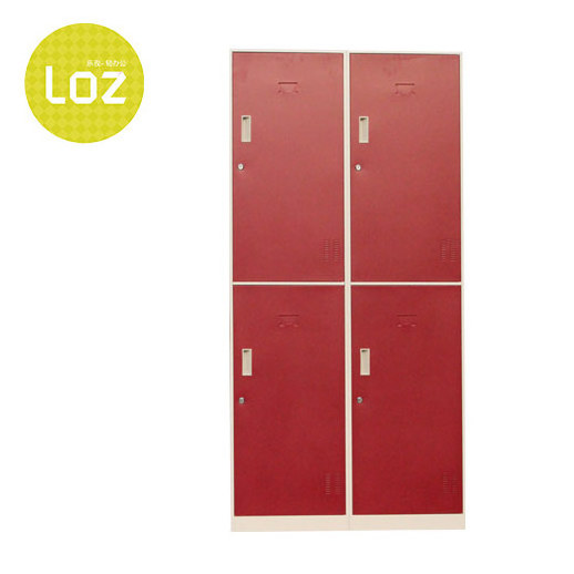 Metal Storage Cabinet Large Steel Utility Locker Garage Locker Locking Steel Storage Cabinet  with 4 Doors