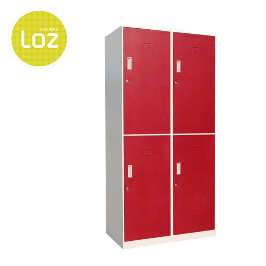 Metal Storage Cabinet Large Steel Utility Locker Garage Locker Locking Steel Storage Cabinet  with 4 Doors