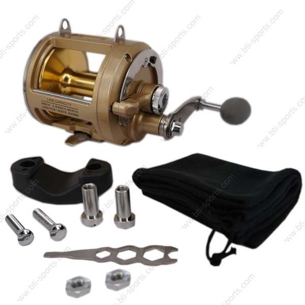 Powerful stainless steel ball bearings aluminium spool big game trolling sea fishing reels